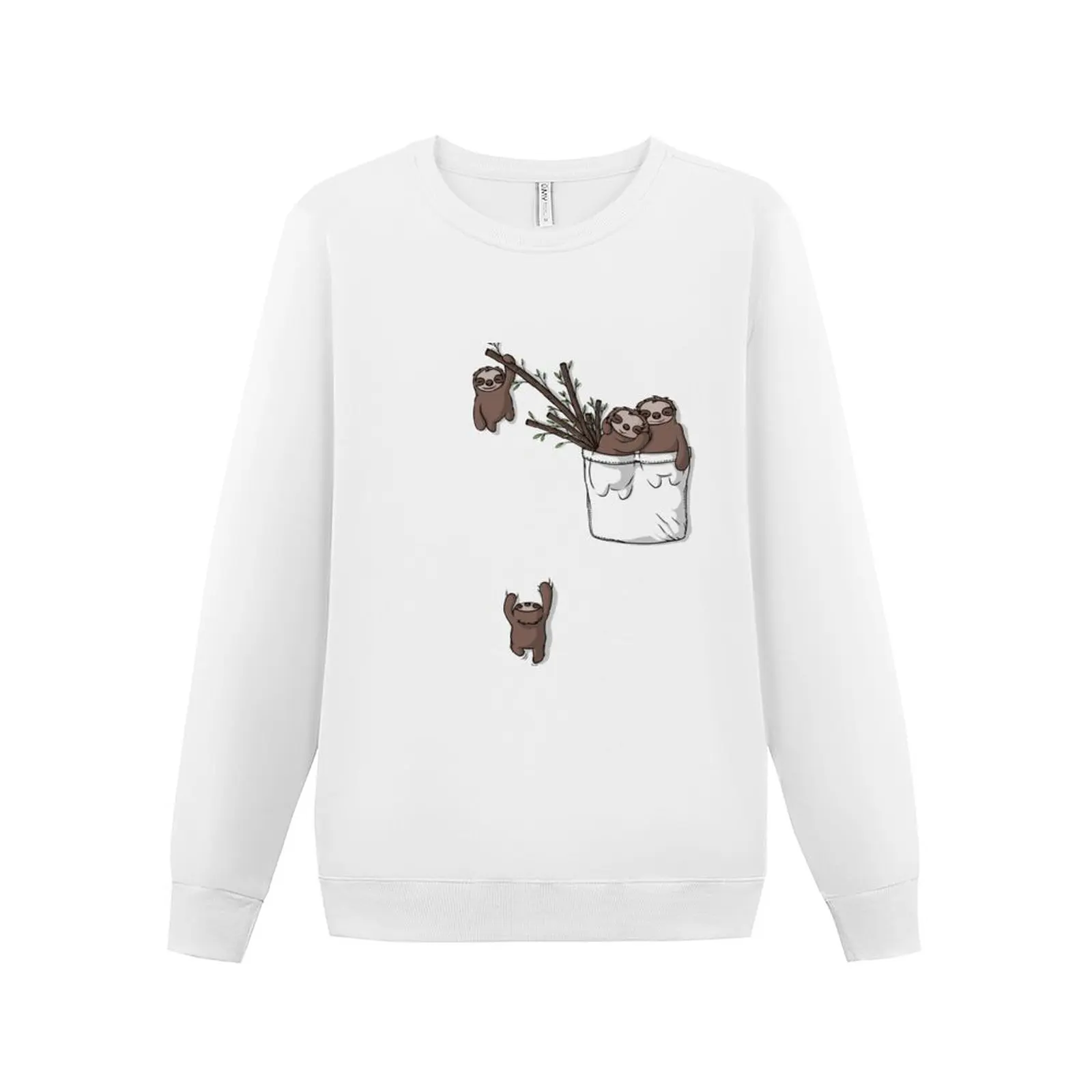 

New Pocket Sloth Family Sweatshirt korean autumn clothes mens designer clothes blouse winter man sweatshirt