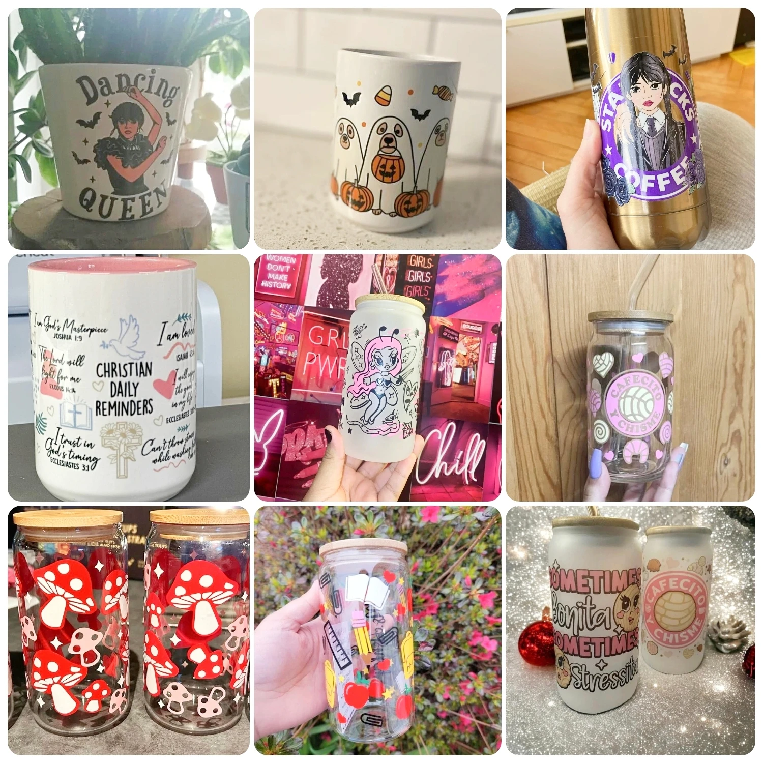 16oz Cup Wraps Nurse Day 3D UV DTF Transfers Stickers Printed For DIY Glass Ceramic Metal Leather