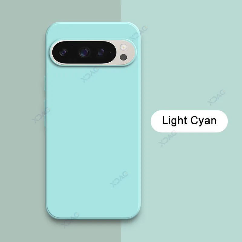 Luxury Candy Cellphone Case with Lens Protection - Soft Square Liquid Silicone Cover