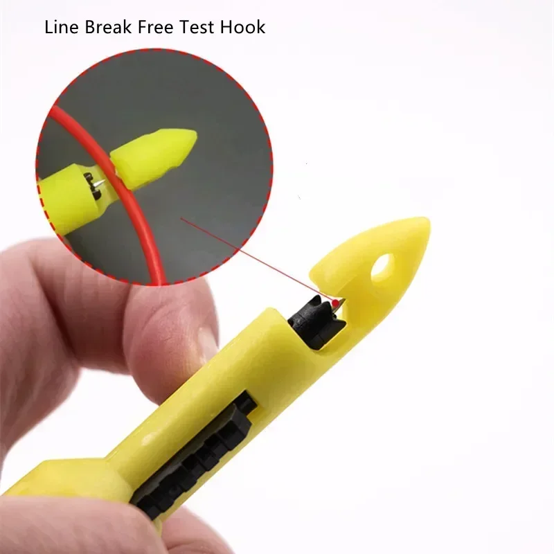 Insulation Wire Piercing Puncture Probe Test Hook Clip with 2mm/4mm Socket Automotive Car Repair 2PCS