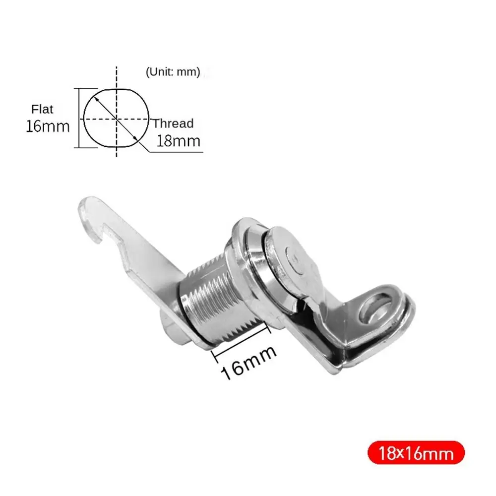 Porta do armário Keyless Cadeado, Cam Lock mecânico, liga de zinco, móveis, Mailbox Hardware