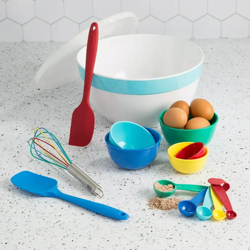 

Piece Baking Kitchen Gadget Set with Large Mixing Bowl