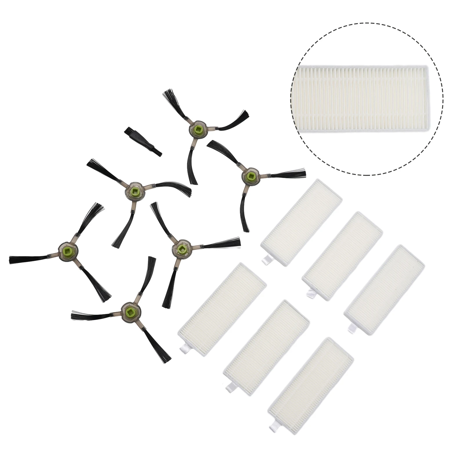 

Efficient Cleaning Performance with Filter Side Brush for OKP Life K2 K3 K4 For Lefant M210 M210S Robot Vacuum