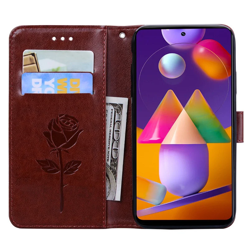 Carteira de couro Flip Case para Samsung