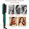 New Hair Straightener Ceramic Hot Comb 2 in 1 Electric Straighten Hair Brush Negative Ion Anti-scalding Styling Tool 5
