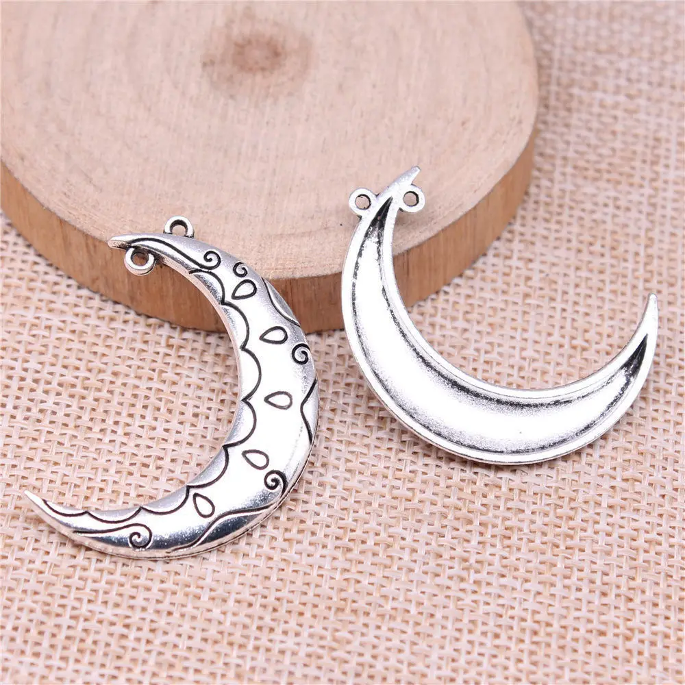 

Materials Moon Connector Charms Jewelry Making Supplies 38x28mm 5pcs
