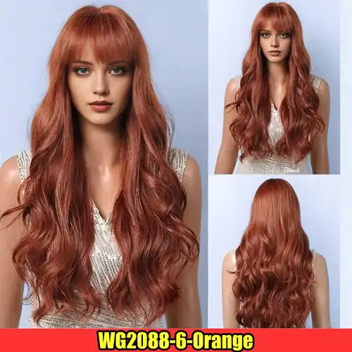 Cosplay Blonde Women's Wigs Ombre Blonde Curly Wig On Clearance Sale Glueless Pink Black Purple Wig Ladies Synthetic Wigund - Image 13