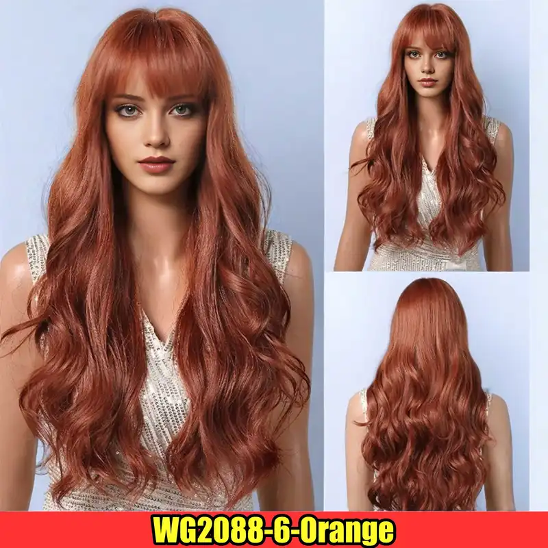 Cosplay Blonde Women's Wigs Ombre Blonde Curly Wig On Clearance Sale Glueless Pink Black Purple Wig Ladies Synthetic Wigund - Image 13