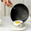 20/24cm Small Wok Household Cast Iron Wok Non-stick Wok Steak Auxiliary Food Pan Gas Stove Induction Cooker Food Frying Kitchen 3