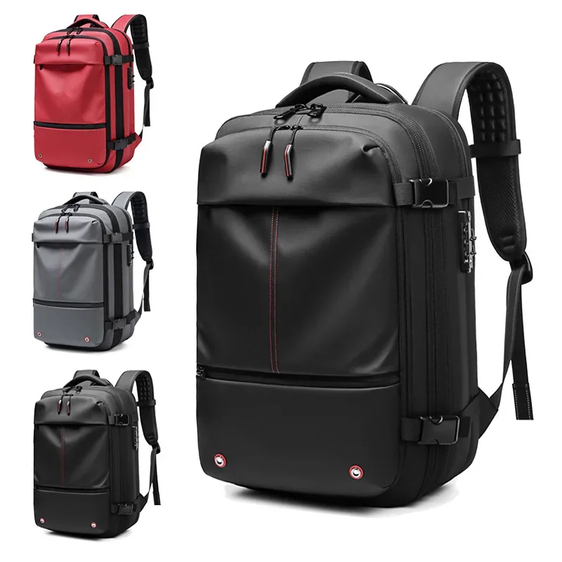 

Large capacity short distance travel luggage computer bag vacuum compression multifunctional men's backpack expansion