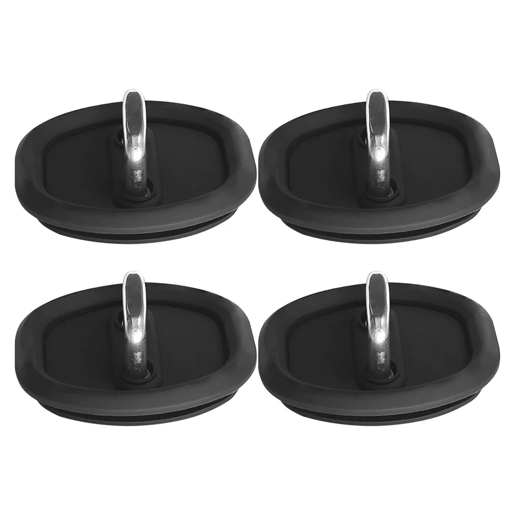 

4 Pcs Car Door Shock Absorbing Gasket Lock Buckle Protective Cover for Latch Latches Protector