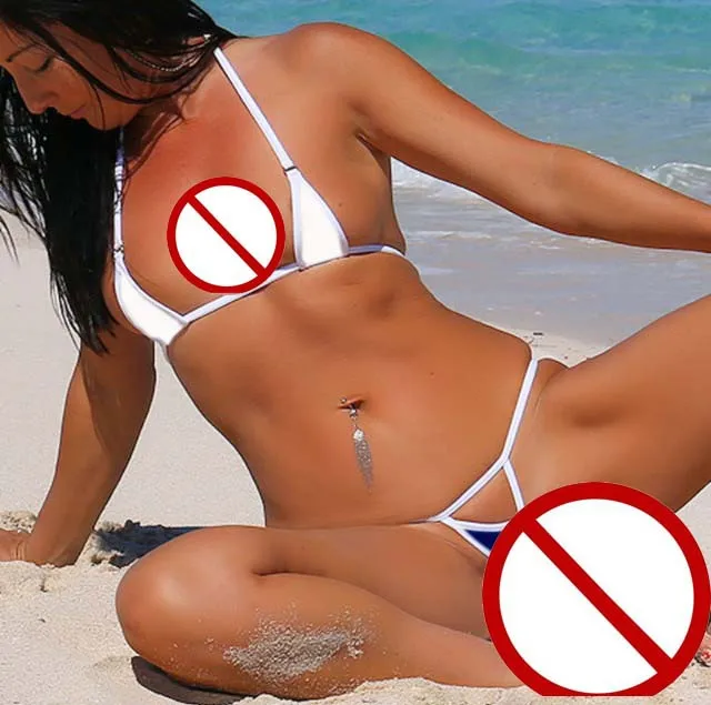 Sexy See-through Mini Swimsuit Underwear Set for Women Three-point Bikini Ensemble Cross-Border Polyester Fabric Swimsuit