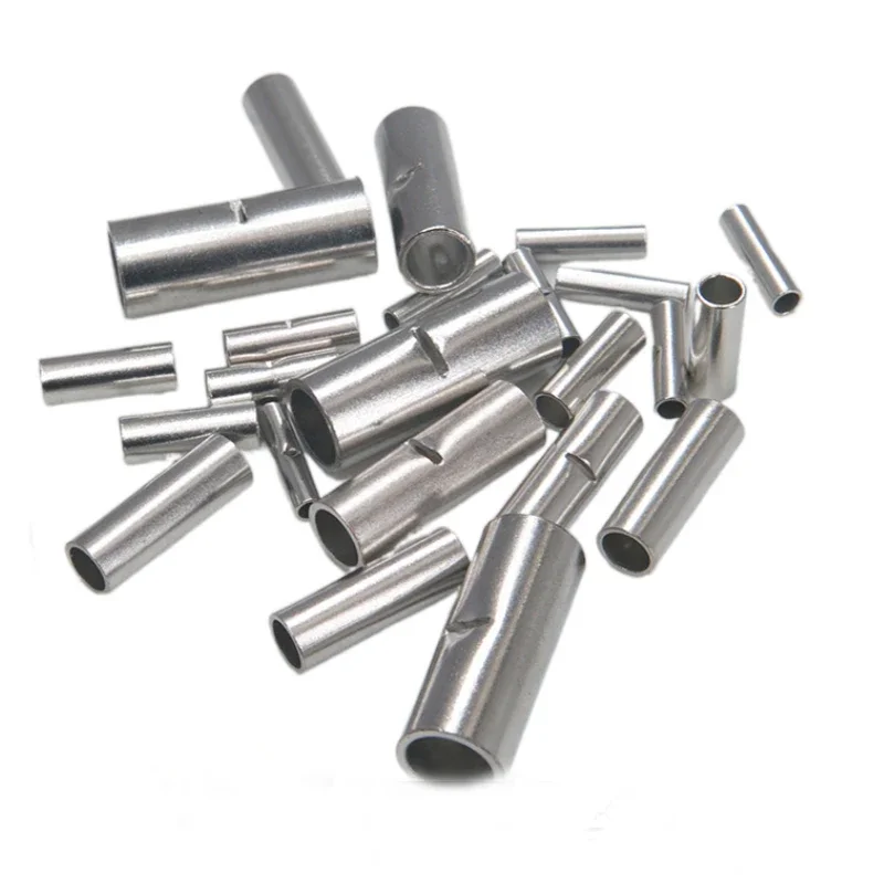 Description Picture 6 of item150pcs Non-Insulated Butt Wire Connector Ferrules Electrical Cable Terminal Bare Tinned Crimp Terminal 0.5-6mm2 22-10AWG