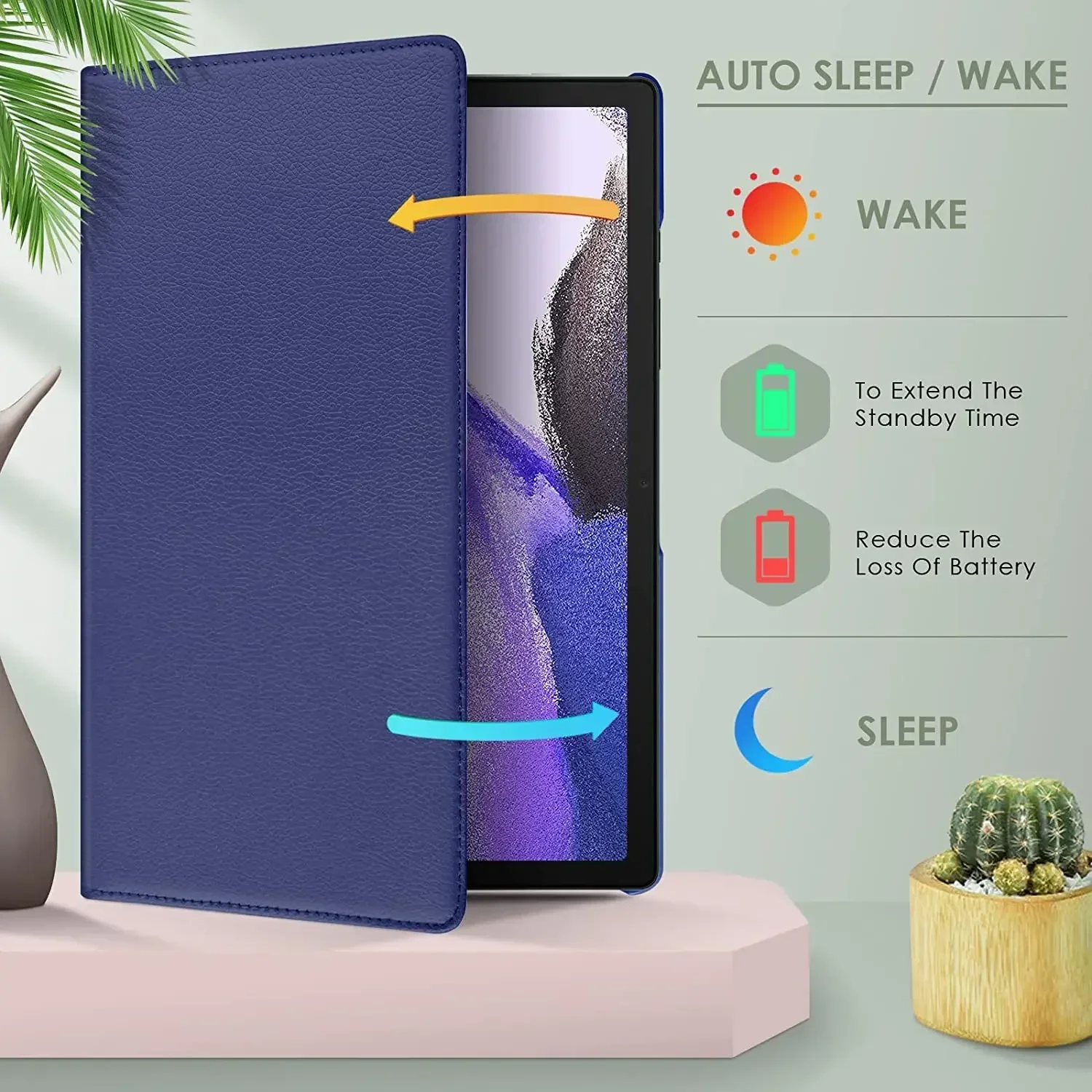 Premium 360 Rotating Tablet Case – Sleek Protection and Versatile Stand Functionality