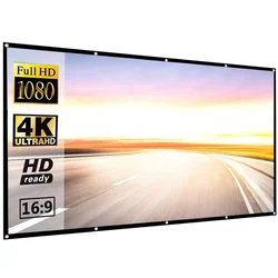 Simple Foldable Outdoor Projection Screen for Full HD and 4K, 16:9 Aspect Ratio