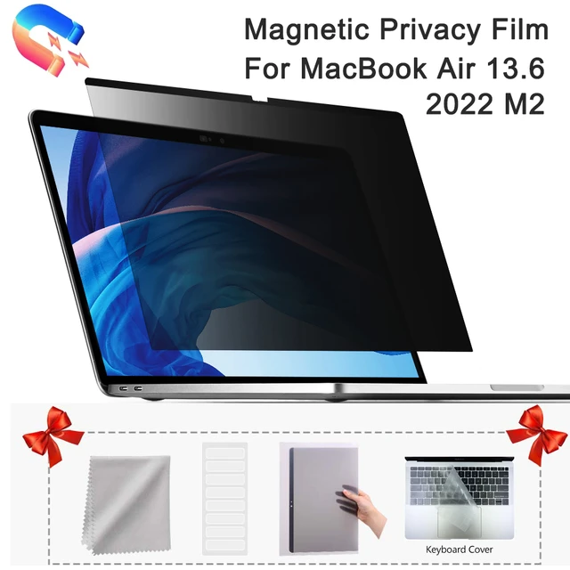 Filtre de confidentialité magnétique amovible pour ordinateur portable,  Film protecteur d'écran pour Apple MacBook Air 13.6 M2 A2681 2022 -  AliExpress