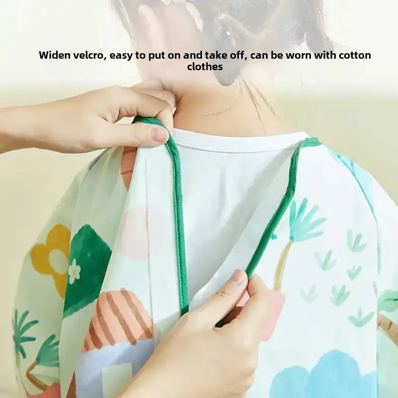 Baby Outdoor Romper Suit Dirt Resistant Crawling Suit One Piece Coverall Feeding Smock Child Protection Clothes Baby Clothes
