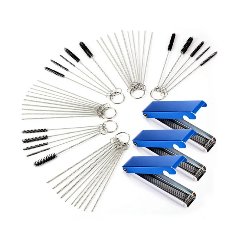 Carburetor Cleaner Carbon Dirt Jet Remove Cleaning Needles Brushes Tools for Automobile Motorcycle ATV Welder Carb Chainsaw