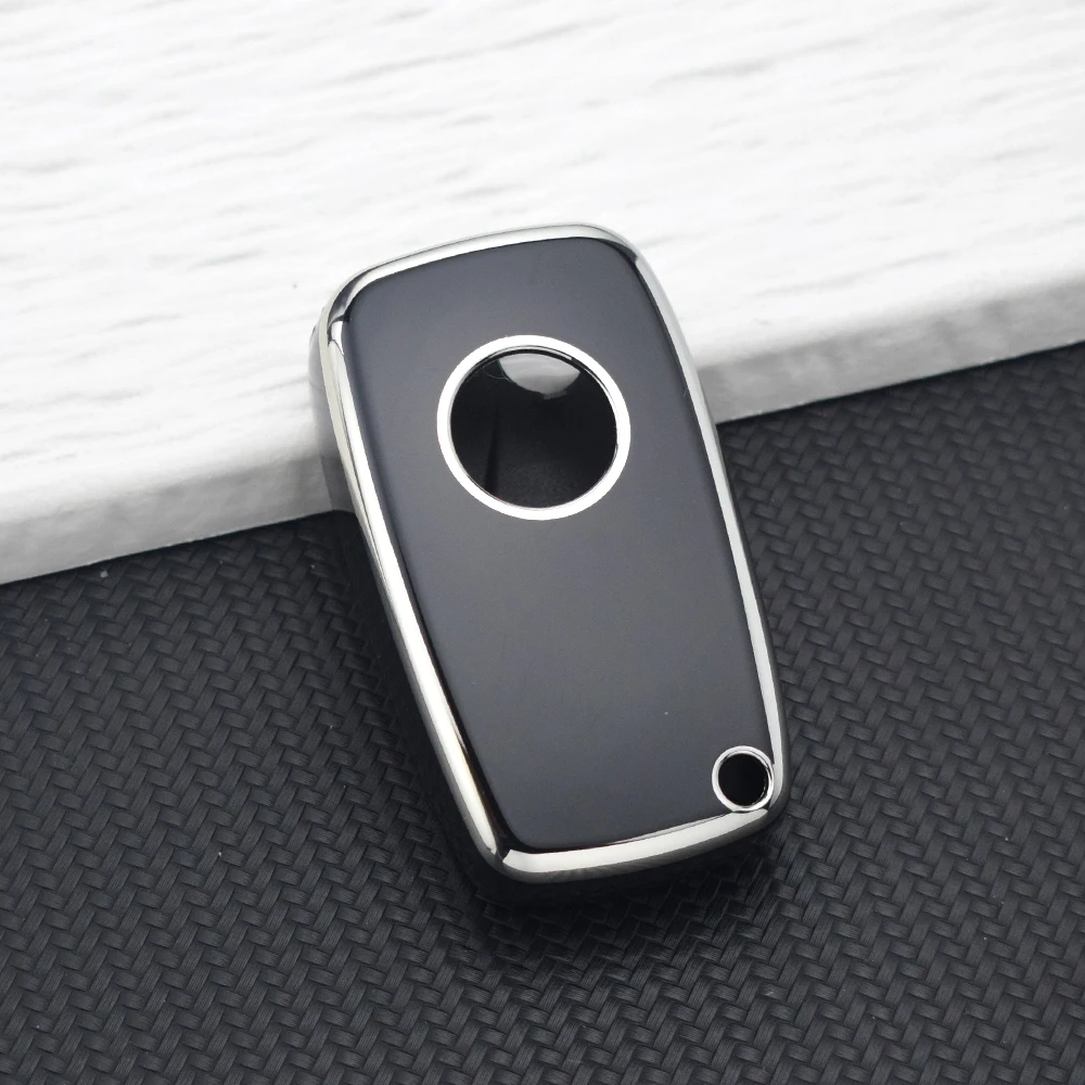 Premium Flip TPU Car Key Fob Case Cover - Full Protection Key Holder and Keychain Accessory