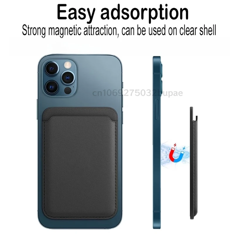 Magnetic Leather Wallet Phone Card Holder - Portable Popsockets Magsafe Edition