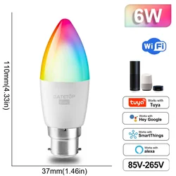 Smart RGB Wi - Fi LED Bulb - Dimmable Color - Changing Magic Lamp (85 - 265V)