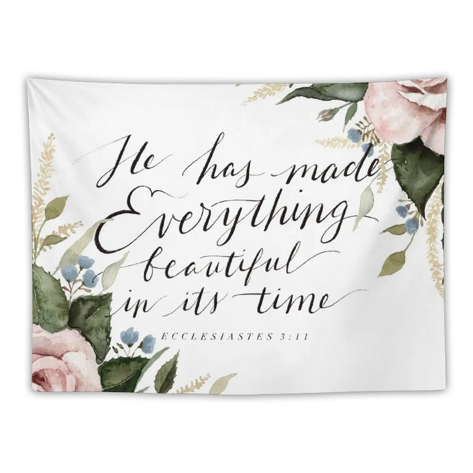 Nuovo Ha Reso Tutto Bello Nel Suo Tempo Arazzo Arredamento Camera Da Letto Arredamento Estetico Carino