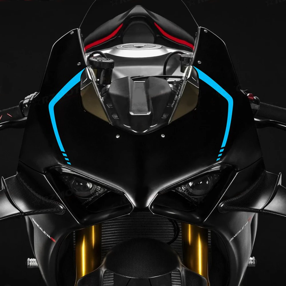 Motorcycle Front Pull Decals Panigale V4 V4S V4S/R Reflective Sticker for DUCATI Panigale V4 V4S V4S/R