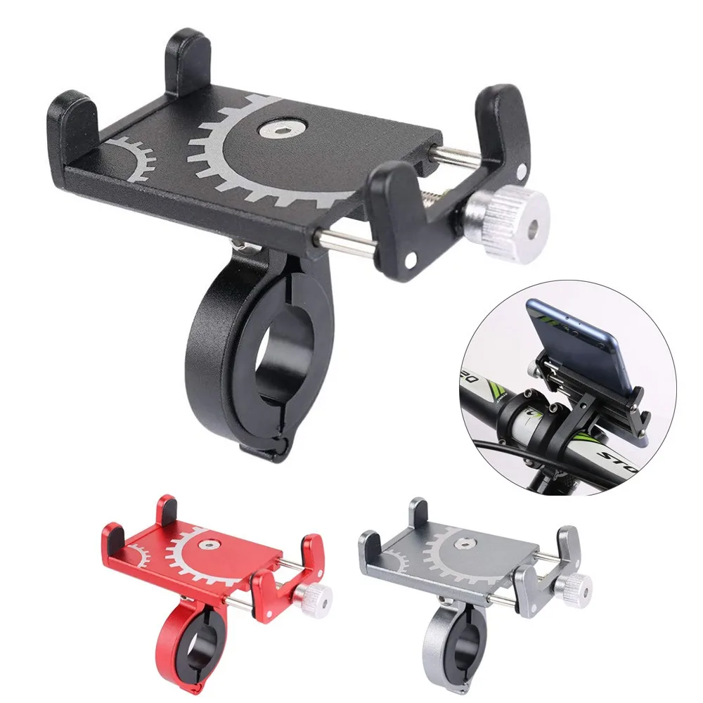 Bicycle Aluminum Cell Phone Holder Navigation Stand Mountain Bike Cell Phone Holder