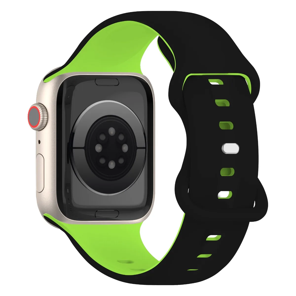 Cinturino per iWatch 42/44/45/49mm 38/40/41mm Cinturino sportivo in silicone alla moda per orologi serie Ultra2 Se 9/8/7/6/5/4/3_voghion.com