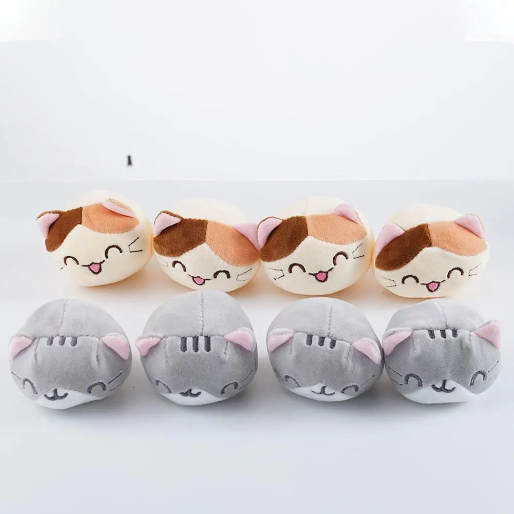 Almohada con cremallera para aperitivos de gato, bolsa de pudín, juguete de comida, Mini bolas de animales, bolsa de aperitivos de gato amarillo, cojín de decoración para niñas - Imagen 5