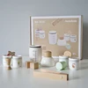 Children Pretend Play Kitchen Toy Wooden Simulation Milk Tea Set Children Role Play Game for Girls Boys Imitation Game Education 1