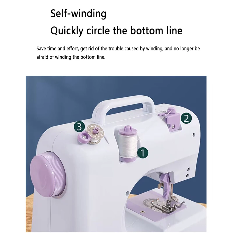 Small Sewing Machine Old-Fashioned Brand Household Tailor Machine Electric  Thick Bee Desktop Automatic Foot Pedal Clothing - AliExpress