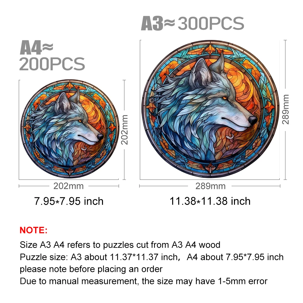 Mysterious Cute Animals Wooden Puzzle For Adults Wooden Crafts Colorful And Round Shaped Animal Puzzle Wood Craft Toys For kids 5