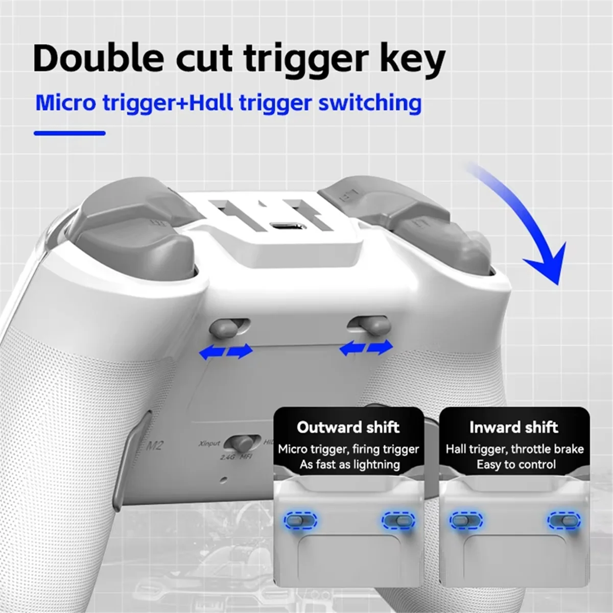 콘솔 6용 스위치 컨트롤러 조이스틱용 A40I 블루투스 게임패드-핸들 홀 PC 안드로이드 IOS 블랙