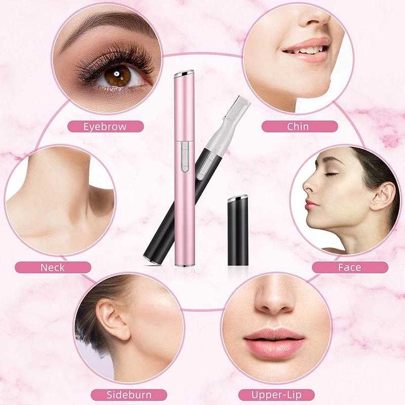 Electric Eyebrow Trimmer Mini Shaver Hair Remover Facial Shaver Hair Remover Facial And Neck Blur Lips Body Arms And Legs 3