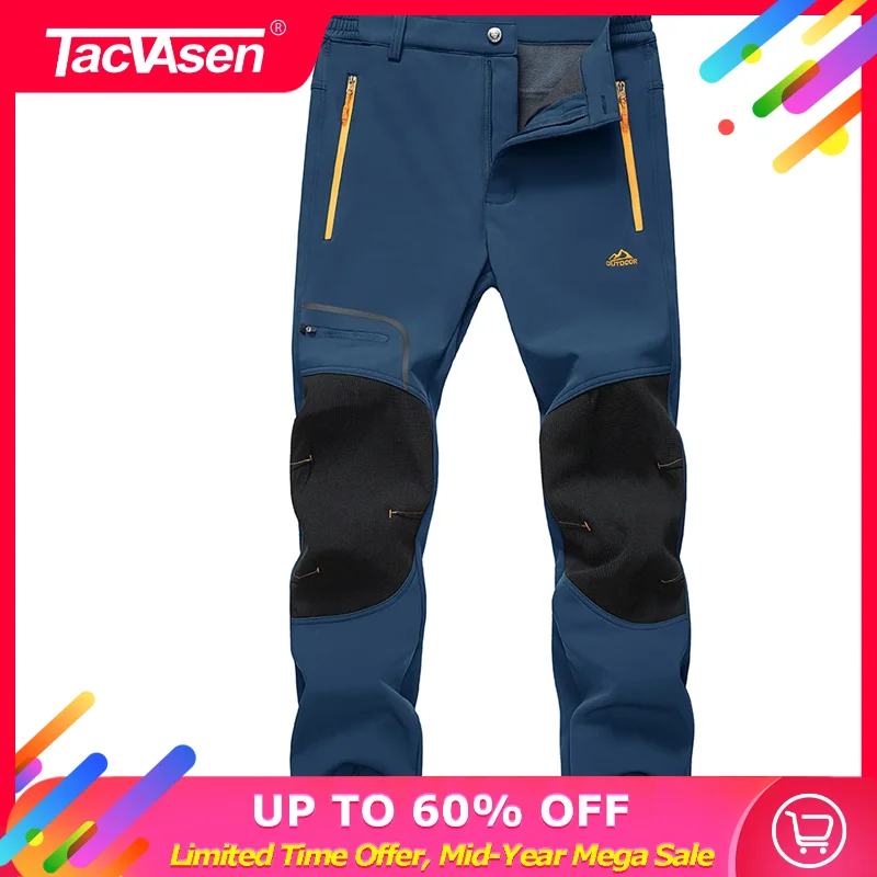 Pantalon Thermique Homme Doublé Polaire - Jogging D'hiver Chaud, Taille Haute, Grandes Tailles, Pour Loisirs, Sport, Décontraction