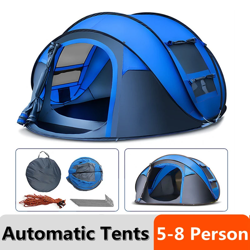 5 8 People Fully Automatic Camping Tent Windproof Waterproof Automatic Pop up Tent Family Outdoor Instant.jpg Q90.jpg