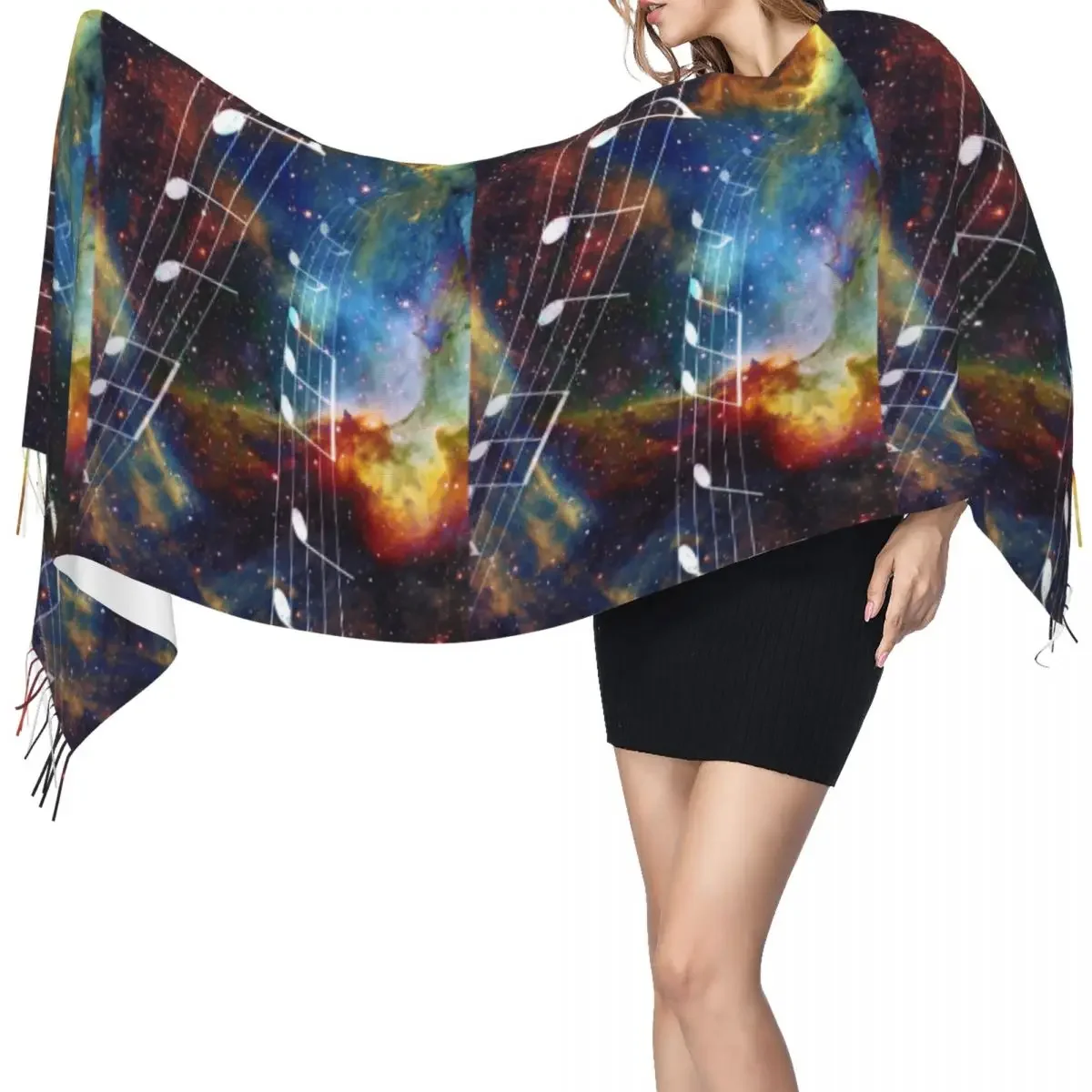 Рисунок 3 - Осенне-зимние теплые шарфы абстрактные