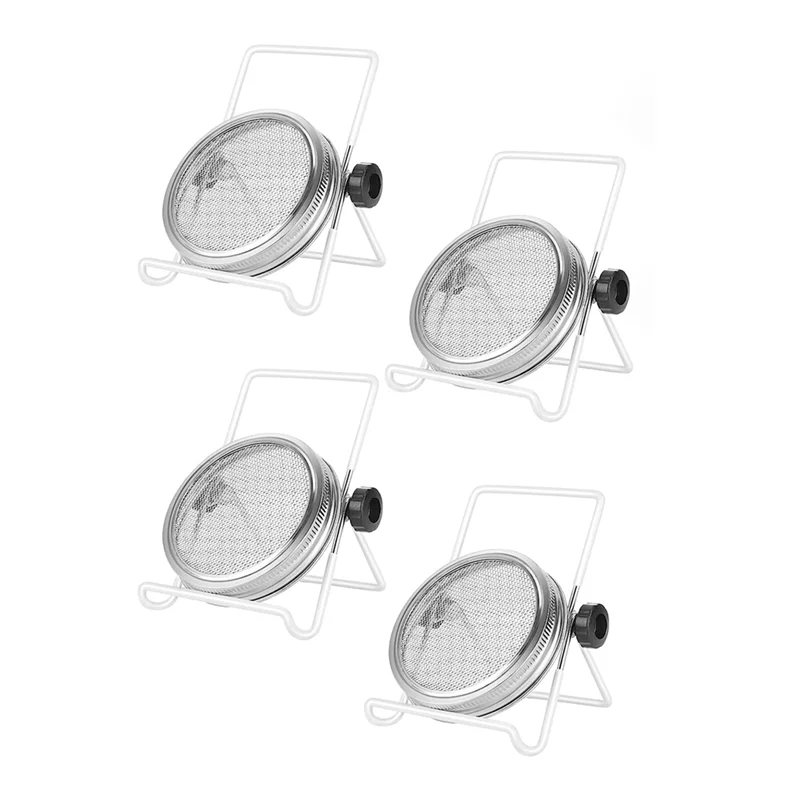 Sprouting Kit,Stainless Steel Sprouting Jar Lids Stands Jar Screen Lids For Regular Mouth Canning