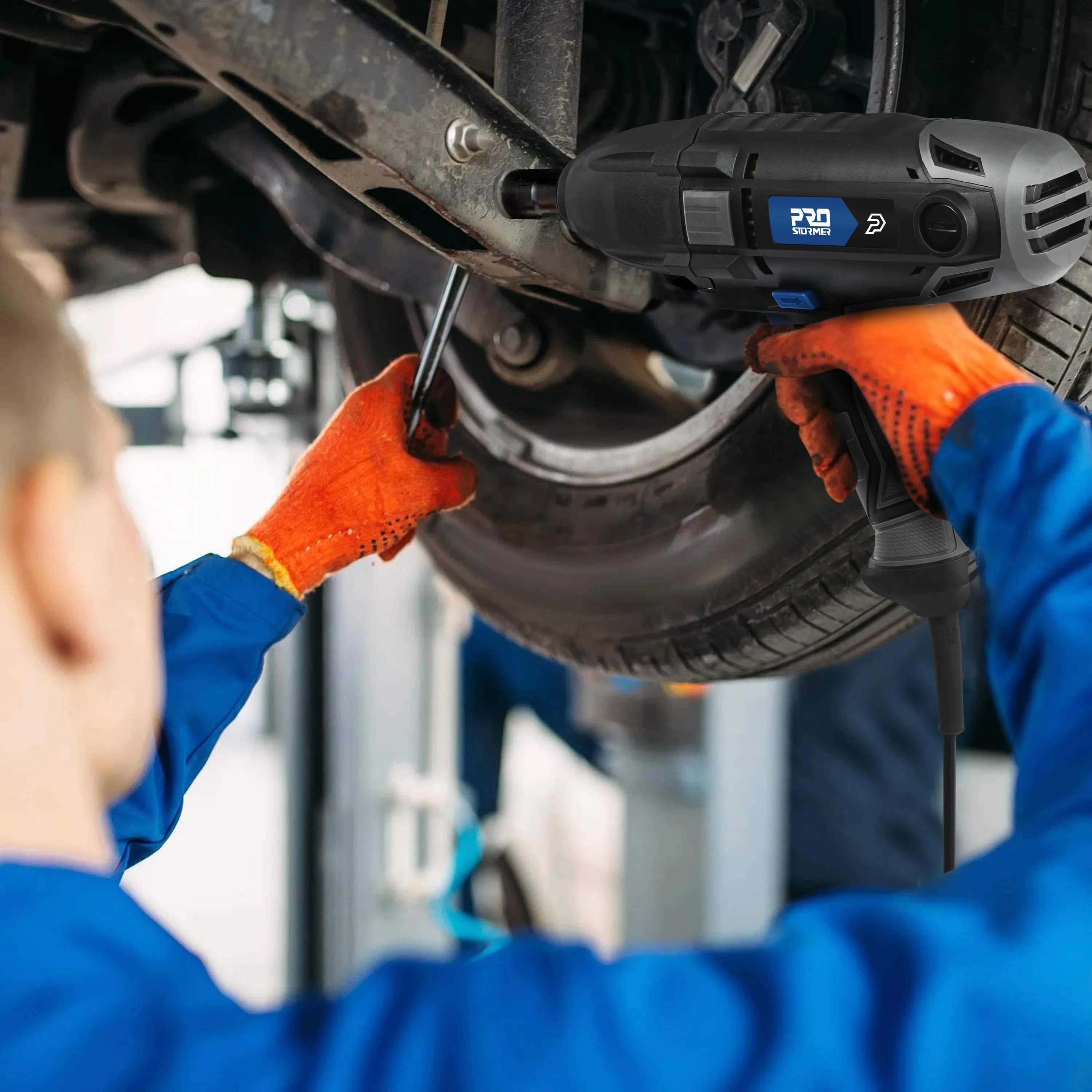 مفتاح ربط كهربائي 1/2 بوصة، 1100 واط، 450 نيوتن مت...