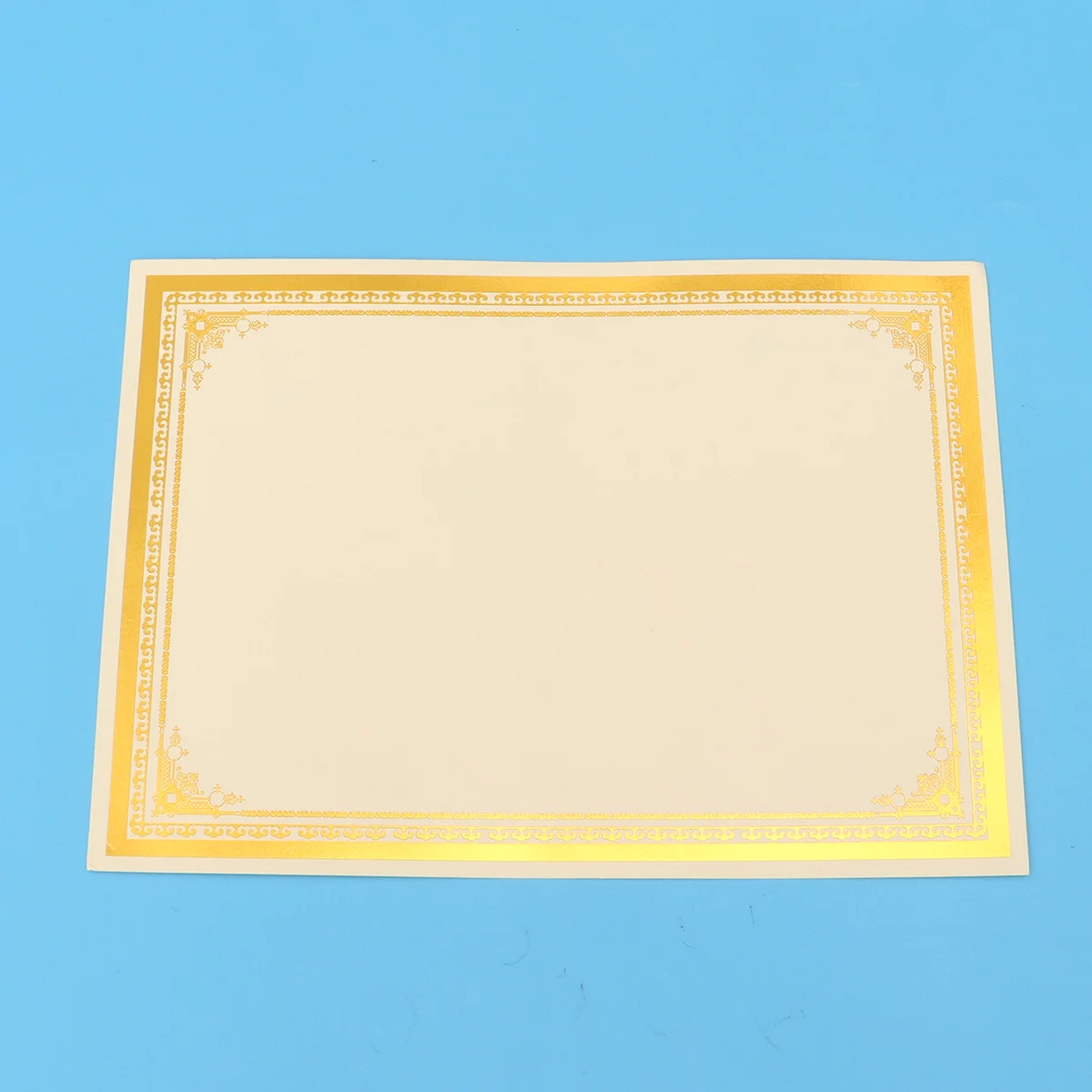 빈티지 문구류 디플로마 인증서, 금속 테두리 빈 종이, 30 개