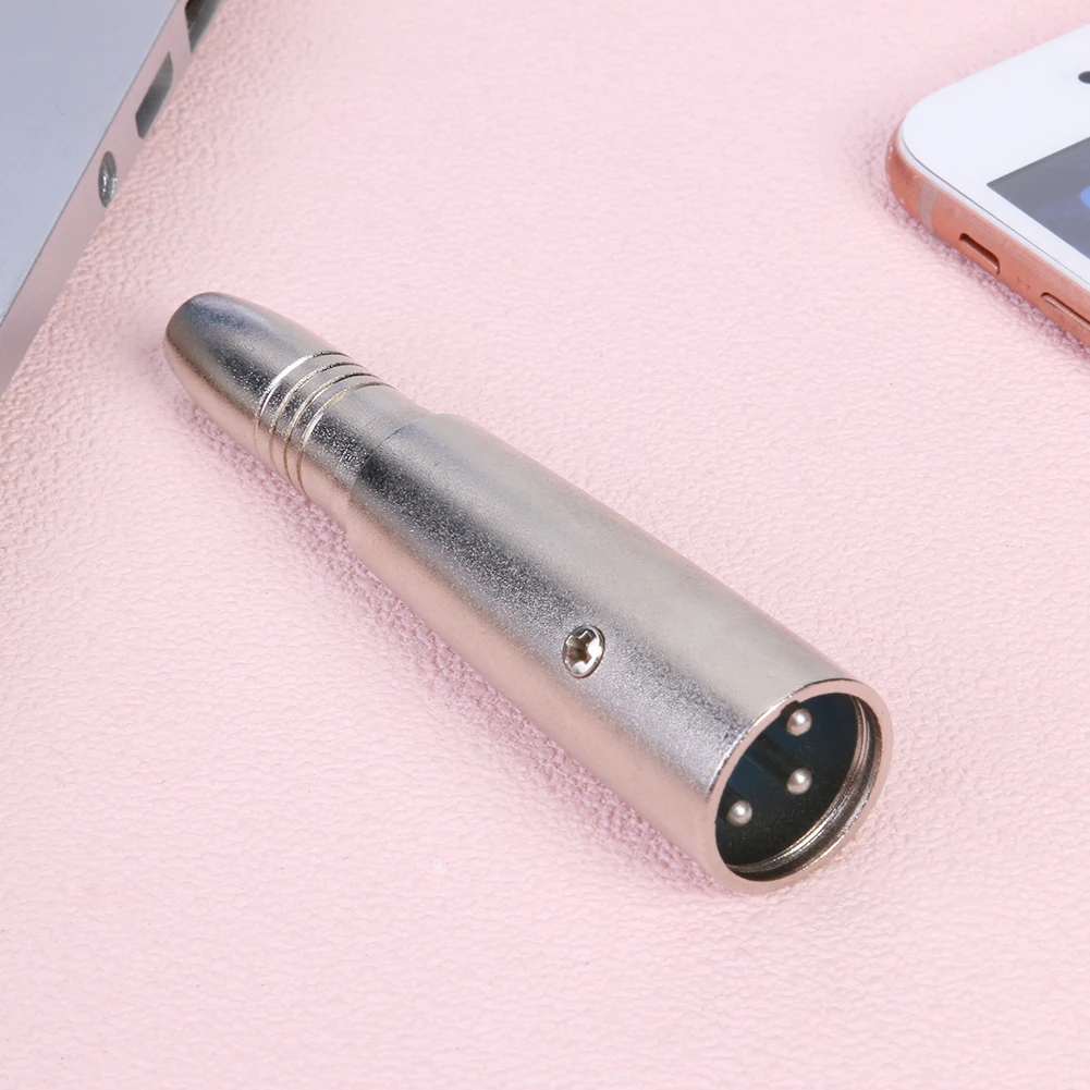 XLR 3Pin Male to 6.35mm Female Audio Adapter Plug Microphone Stereo Connector