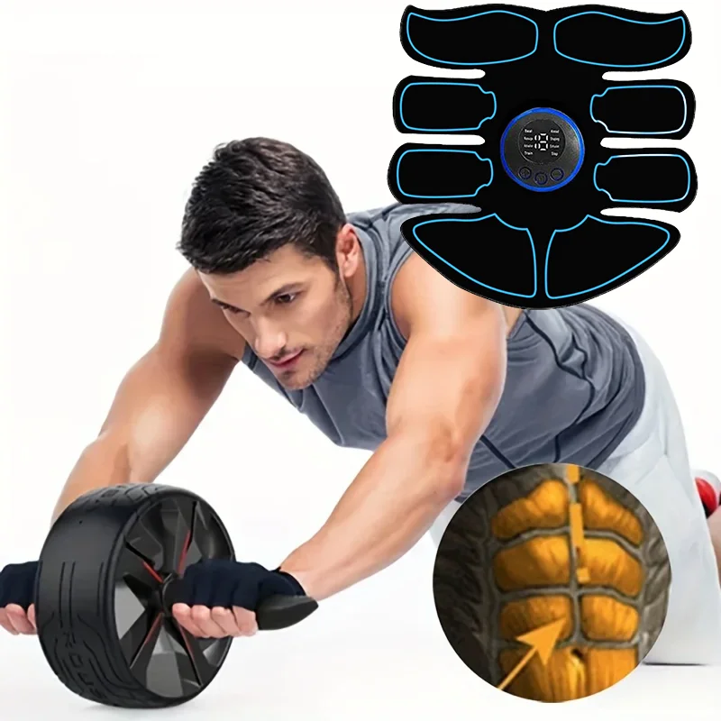 Ems Muscle Stimulator for Men and Women Wireless USB Smart Hip Training+Abs Exercise Home Gym Multi-scene Fitness Equipment