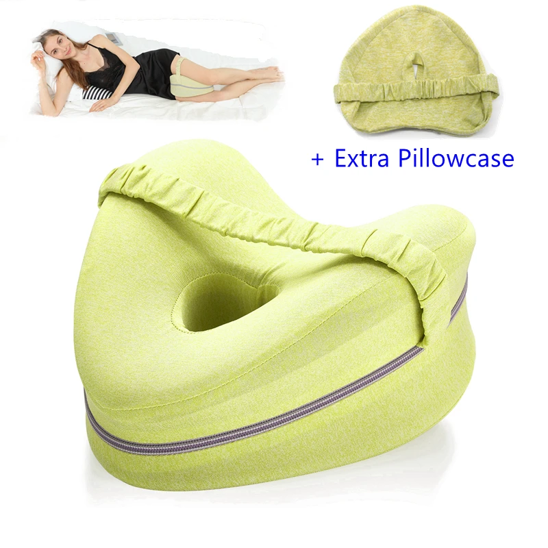 Memory Foam Knee Pillow Back Support Align Spine Pregnancy Body Pillows For Side  Sleepers For Orthopedic Sciatica Back Leg Hip - Temu