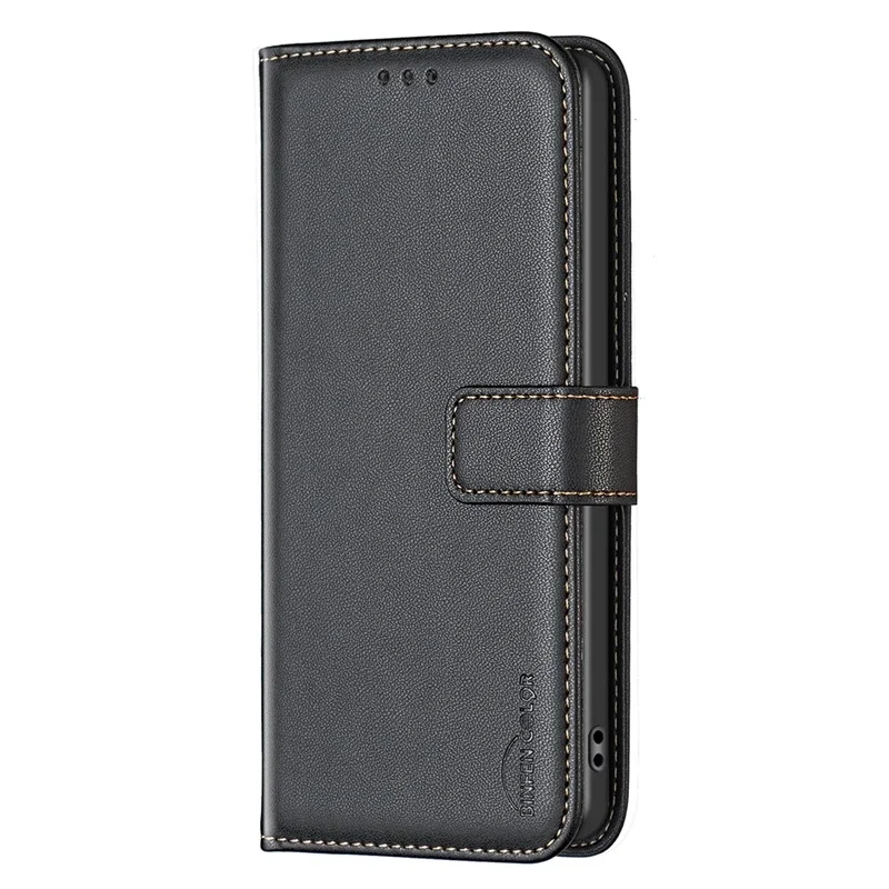 Premium Solid Color Leather Wallet Phone Cover - Magnetic Case