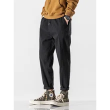 

Spring Straight Casual Pants Men's Korean-Style Trendy Versatile Workwear Pants Trendy Brand Loose Large Size Fleece Harem Pants