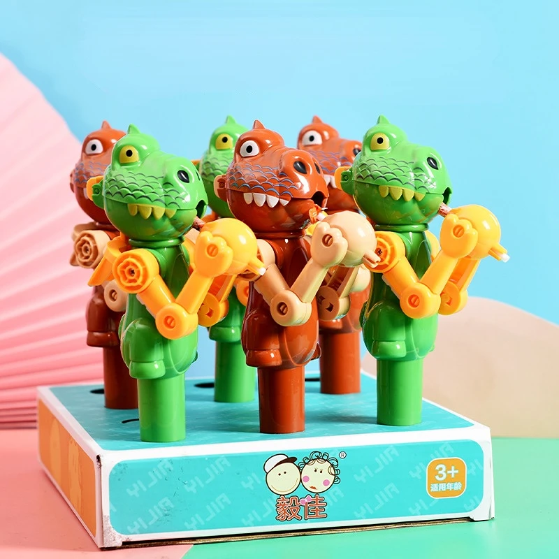 

Lollipop Candy Storage Lollipop Robot Holder Dinosaur Shape Kids Toy Children Dustproof Candy Storage Gift Lollipop Robot Holder