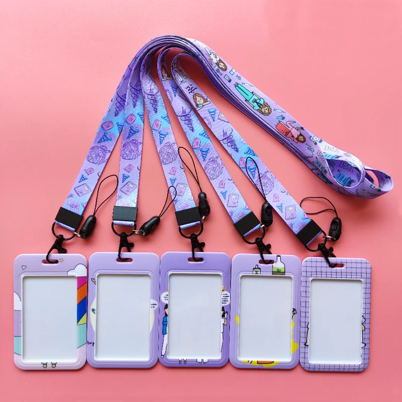 Portatarjetas Con Cordón Desmontable Y Funda Química | Para Identificación De Profesores Y Estudiantes