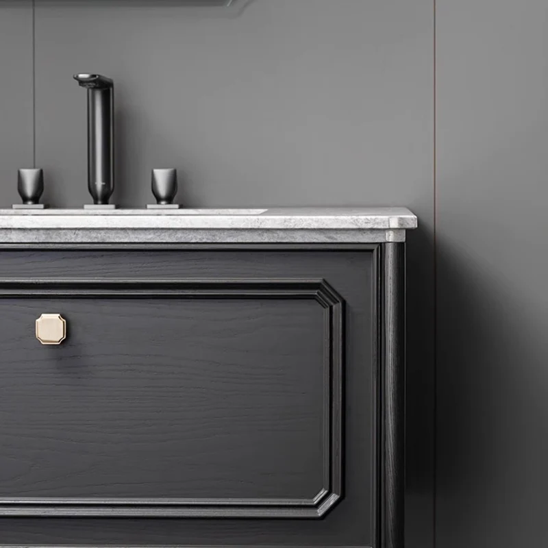 Light Luxury Bathroom Drawer Organizer Sink Designs Standing Mirror Cabinet Vanity Unit Wall Shelves Mobile Bagno Furniture