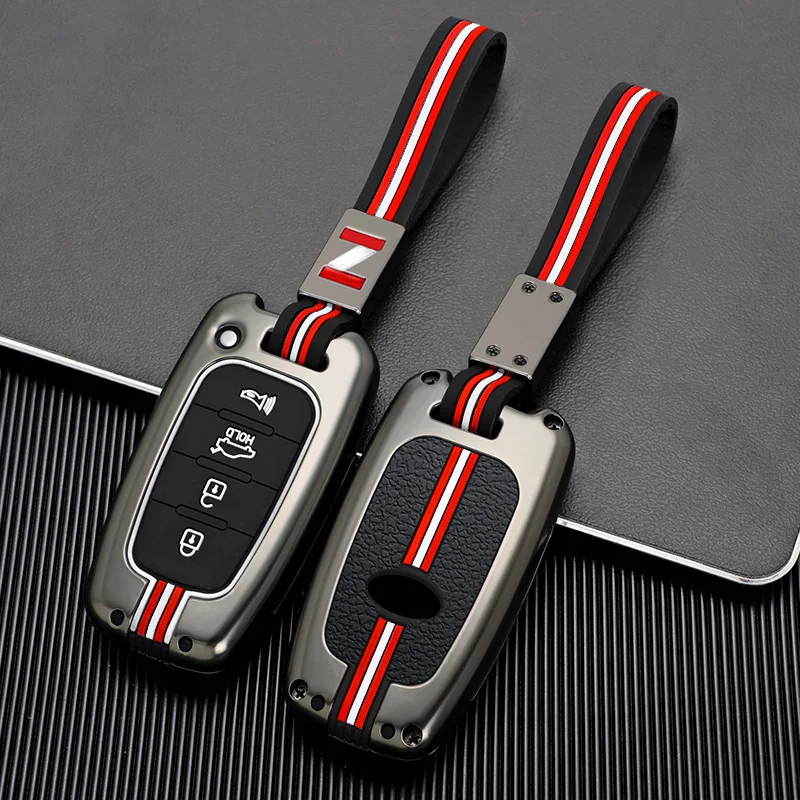 Premium Zinc Alloy Car Key Case - Elegant and Durable Design